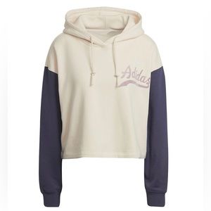 Adidas original graphics cropped hoodie